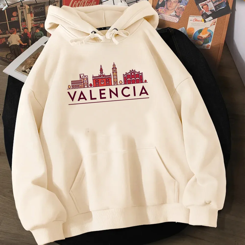 valencia hoodies men streetwear harajuku graphic men sweatshirts plus size Ulzzang