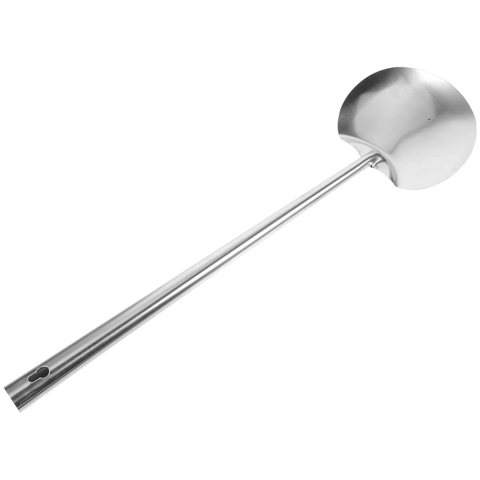 

Professional Long Handle Wok Spatula Stainless Steel Cooking Turner for Kitchen Restaurant Use Rustproof Non-Scratch Cooking