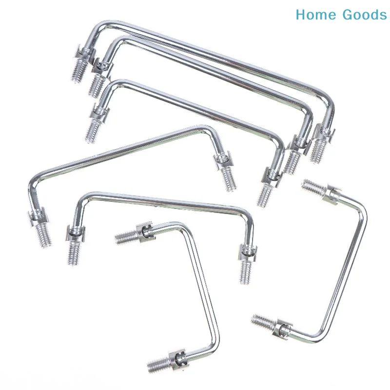 preferredMetal U-Shaped Mechanical Doorway Door Pulls Drawer Handle Carbon Steel Folding Cabinet Furniture Handle Hardware Parts
