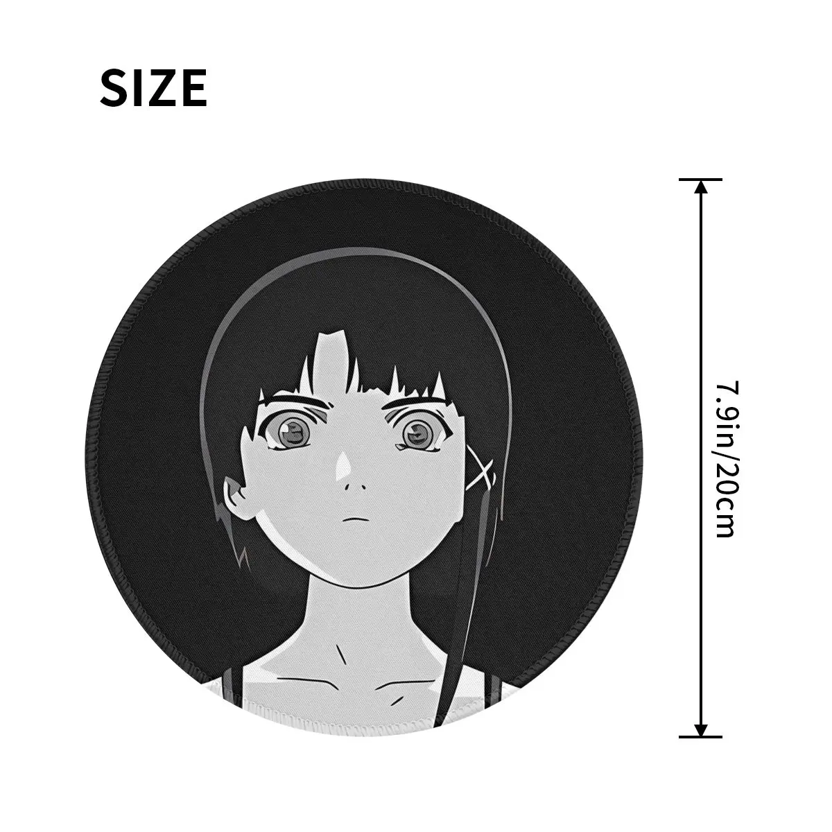 Cartoon Lain Mouse Pad Japan Kawaii Girl Comfort Mousepad Gaming Accessories For Laptop PC MacBook Pattern Fashion Mouse Mats