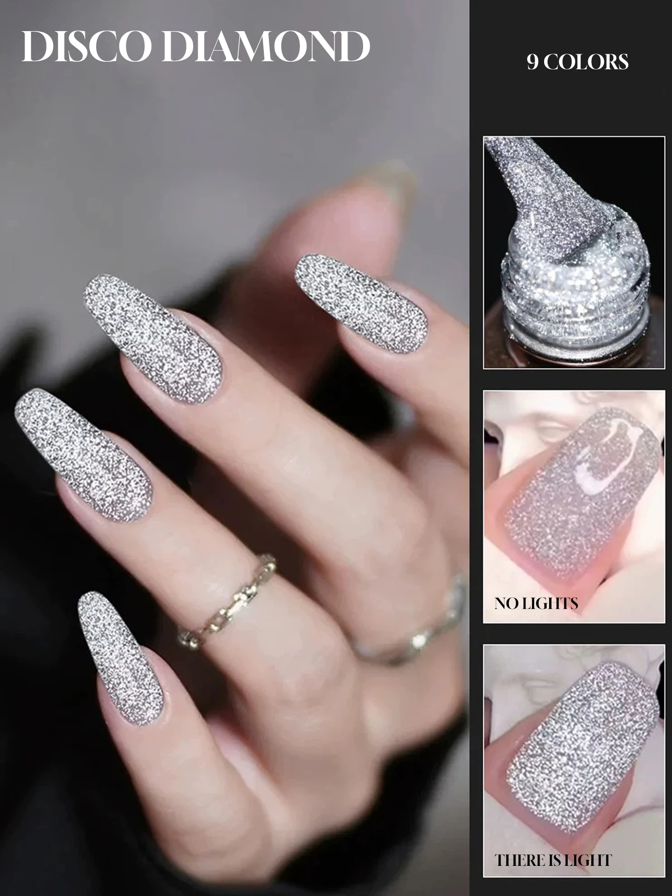1～9個入り 15ml 秋ネイル ディスコ ダイヤモンド ジェルネイルポリッシュ UV/LED硬化 ホリデー 女性用ギフト ネイルアート 日用品 サロン DIYキット