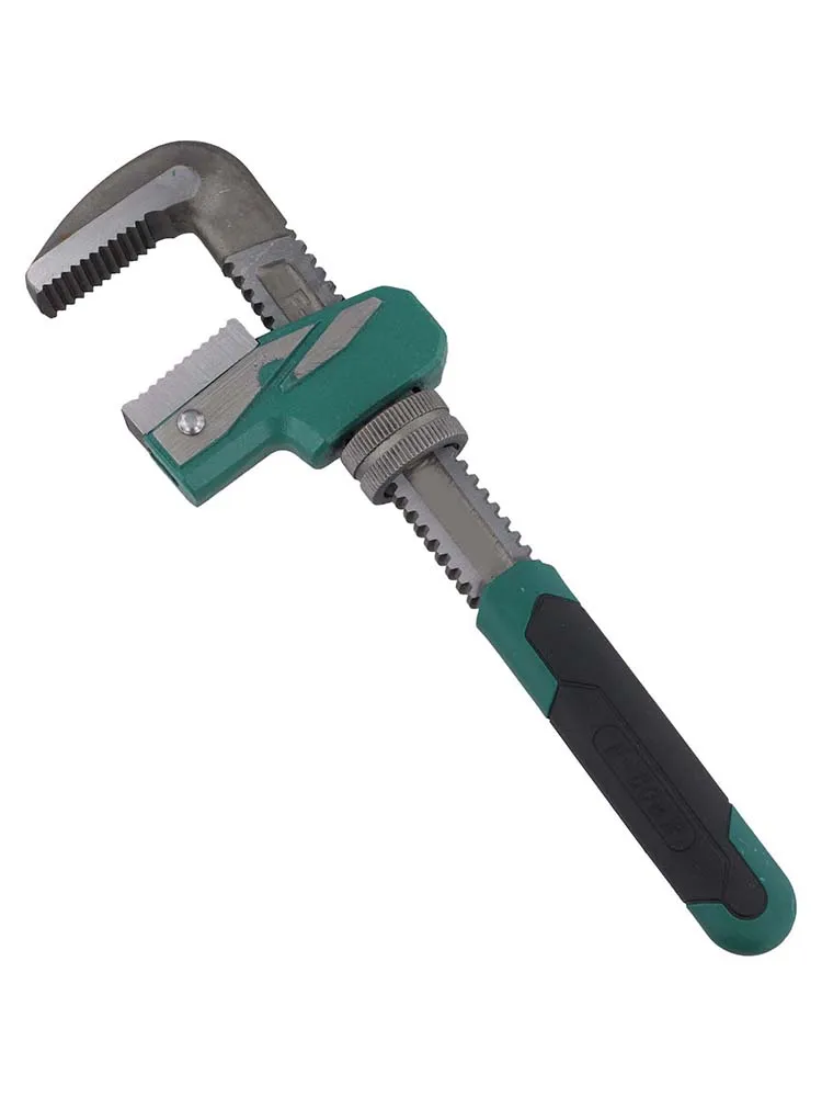 Right Angle F Type Adjustable Wrench 80mm Large Opening Metal Ratchet Spanner For Plumbing Pipe Repair Hand Tool