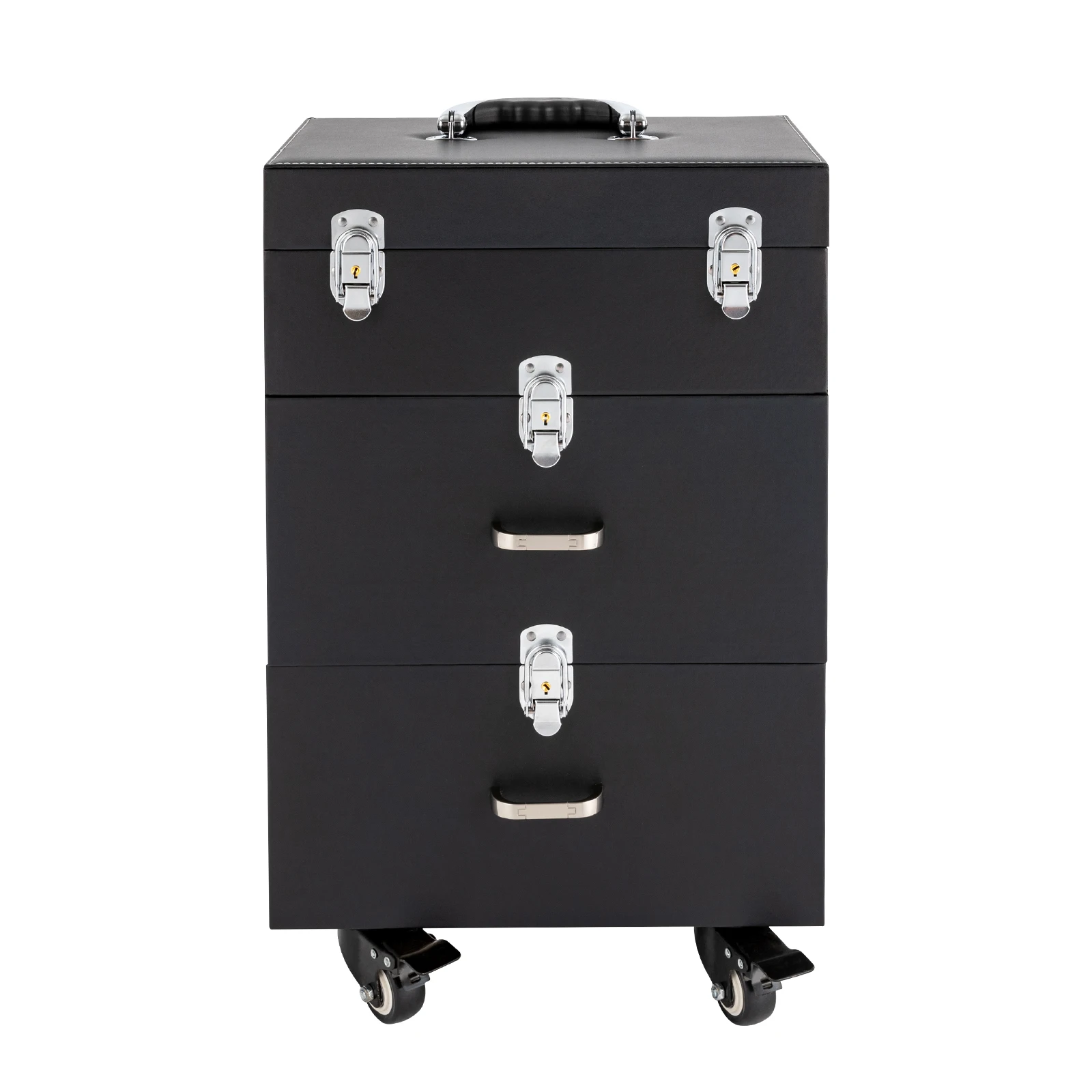 Beauty Works Makeup - Carrello per Cosmetici Robusto con Ruote,