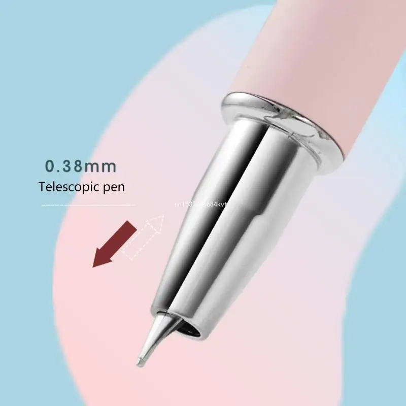 Stylo rétractable rempli à Piston, 0.38mm EF, écriture fluide, fournitures bureau pour garçon fille, cadeau pour