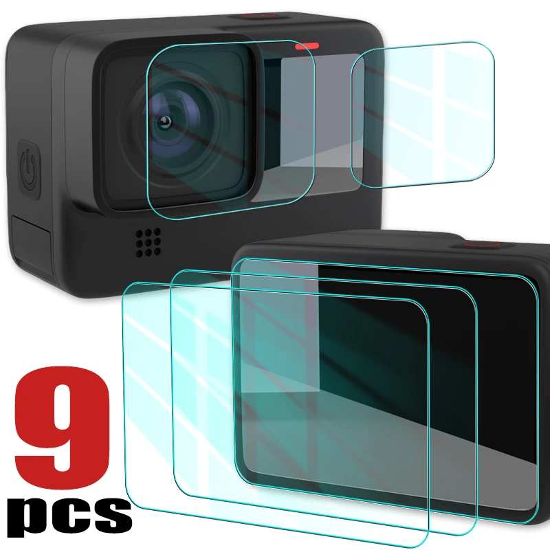 For GoPro Hero 13 12 11 10 9 Black HD Clear Tempered Glass For GoPro Hero11 10 9 Hero12 Hero13 Anti-scratch Camera Lens Films