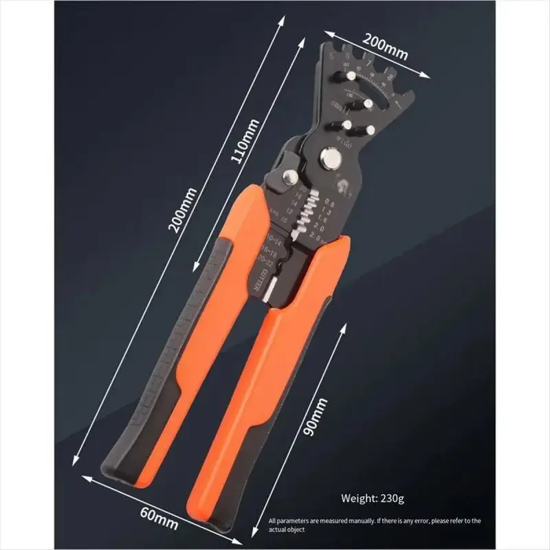 Multifunctional Wire Stripping Pliers 5 In 1 Bending Stripper Pliers Multifunctional Measuring Stripping Crimper