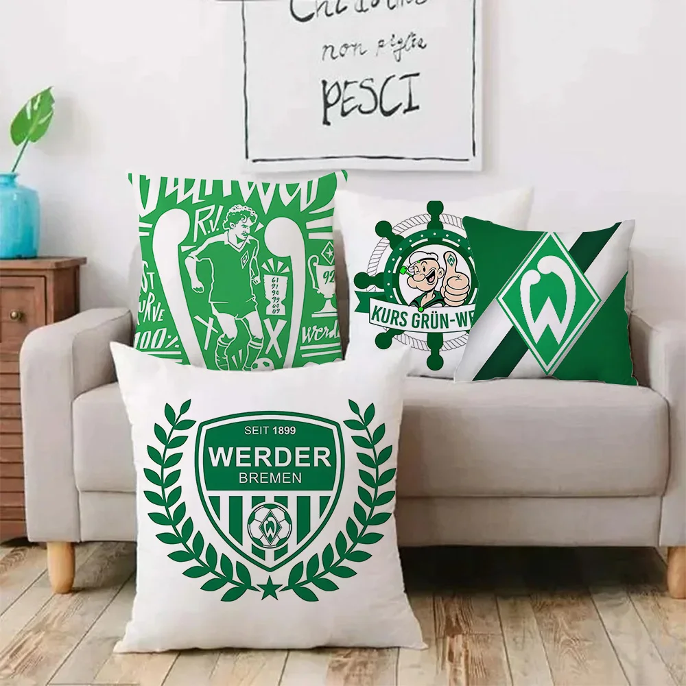 Pillow Covers Cartoon SV Werder BremenS Sofa Decorative Home Double-sided Printing Short Plush Cute Cushion Cover