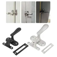 1pc Heavy Duty Stainless Steel Latch Anti-Theft Lock Door Buckle Wooden Door Latch Furniture Hardware Door Lock Tool Accessories