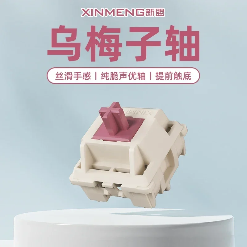 Xinmeng-Accessoires de clavier personnalisés, commutateur de prunes noires, son linéaire Mahjong, axe croisé, remplacement du clavier de jeu à 5 broches