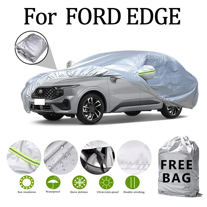 

Для FORD EDGE автомобильный чехол уличные защитные чехлы снежный солнцезащитный козырек водостойкий пылезащитный внешний УФ автомобильные аксессуары