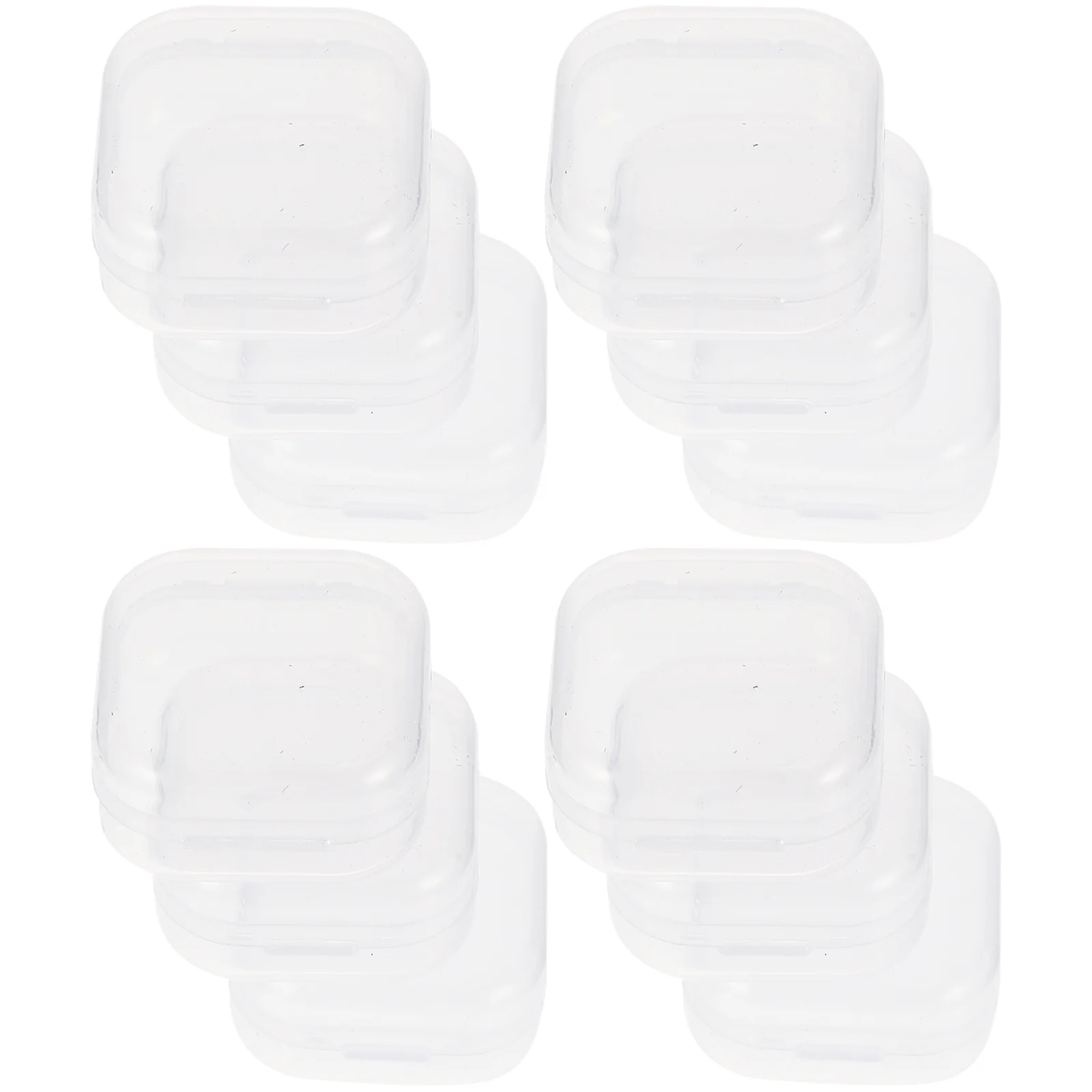 40 Stück Ohrstöpsel-Boxen, transparent, Mini-Aufbewahrungshalter, kleine Kunststoffhülle für Schmuck, Perlen, Pillen, Organizer, Ohrstöpsel-Boxen