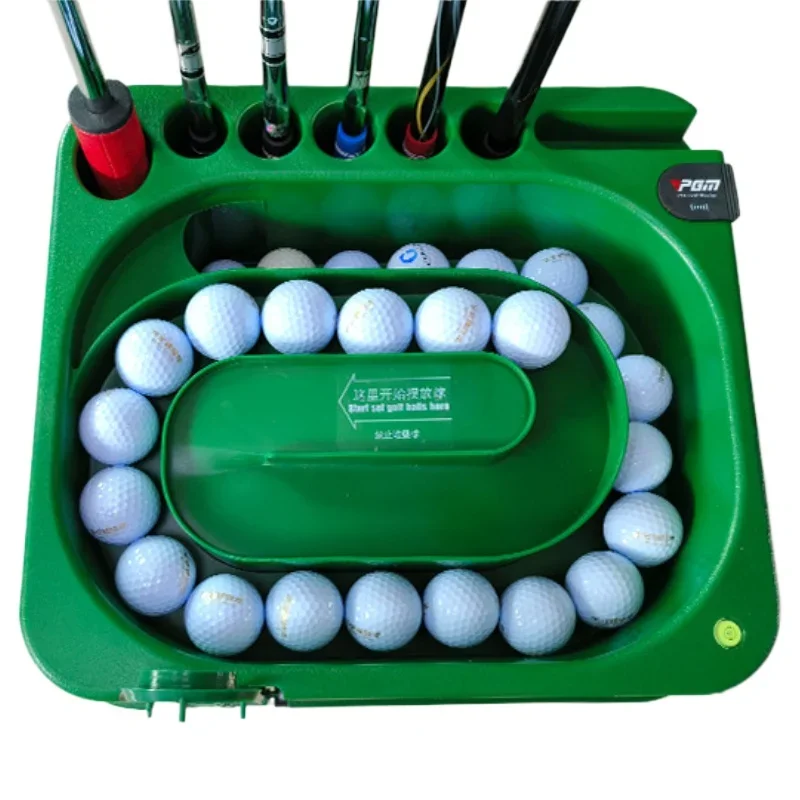 PGM Electric induction Golf serve Machine ABS Material Automatic Golf Ball Dispenser Clubs Holder Golf Training Service JQ017