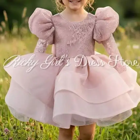 blush-pink-tulle-layered-long-sleeve-flower-girls-dress-for-wedding-party-glitter-lace-bow-birthday-party-gown-customized