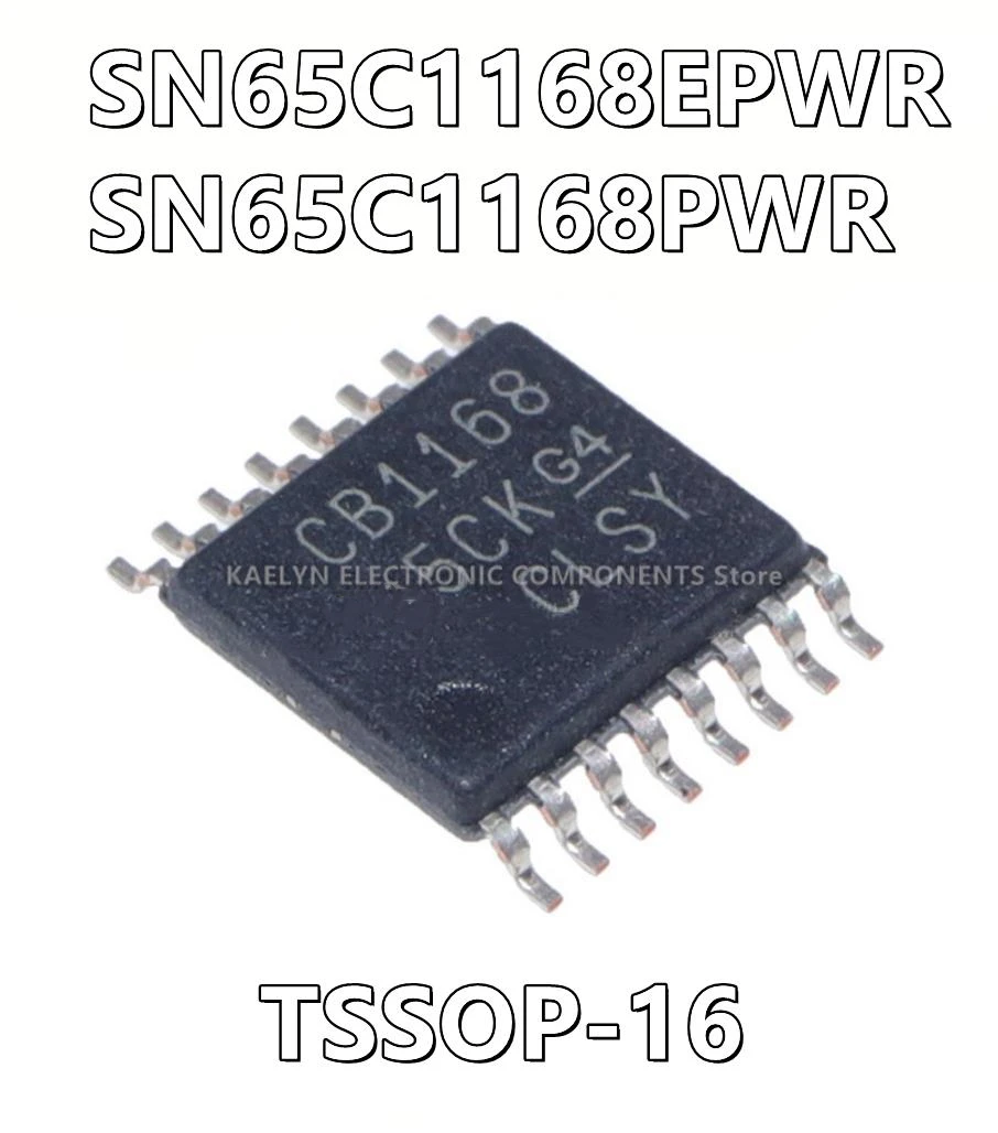 5Pcs/lot SN65C1168EPWR CB1168E SN65C1168PWR CB1168 2/2 Transceiver Full RS422, RS485 16-TSSOP