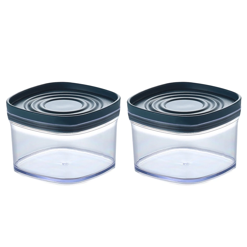 

2pcs Food Preservation Jar Thickened Airtight Storage Container for Grains Nuts Snacks Tea Dustproof Transparent Large Capacity