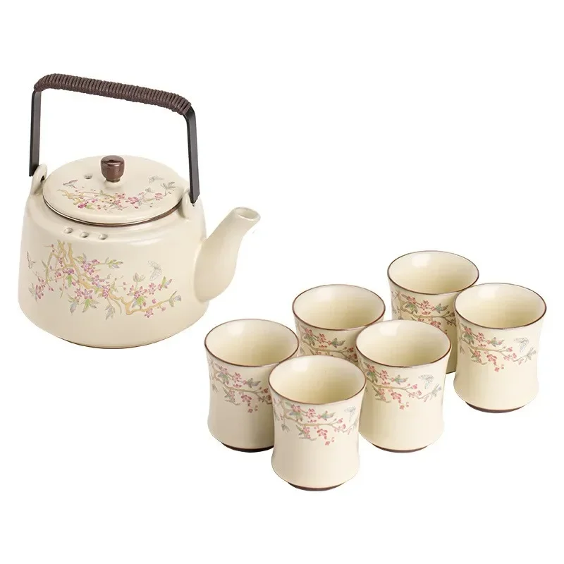 A whole set of kung fu tea , light luxury, high-end teapot, cover bowls, household tea drinking, making gifts