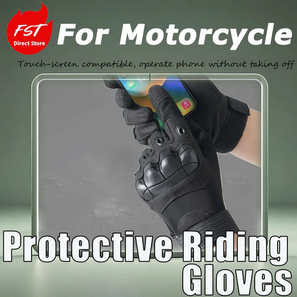 Tactical gloves - Outdoor full-finger breathable sports gloves for cycling and motorcycle riding - Cushioned half-finger gloves