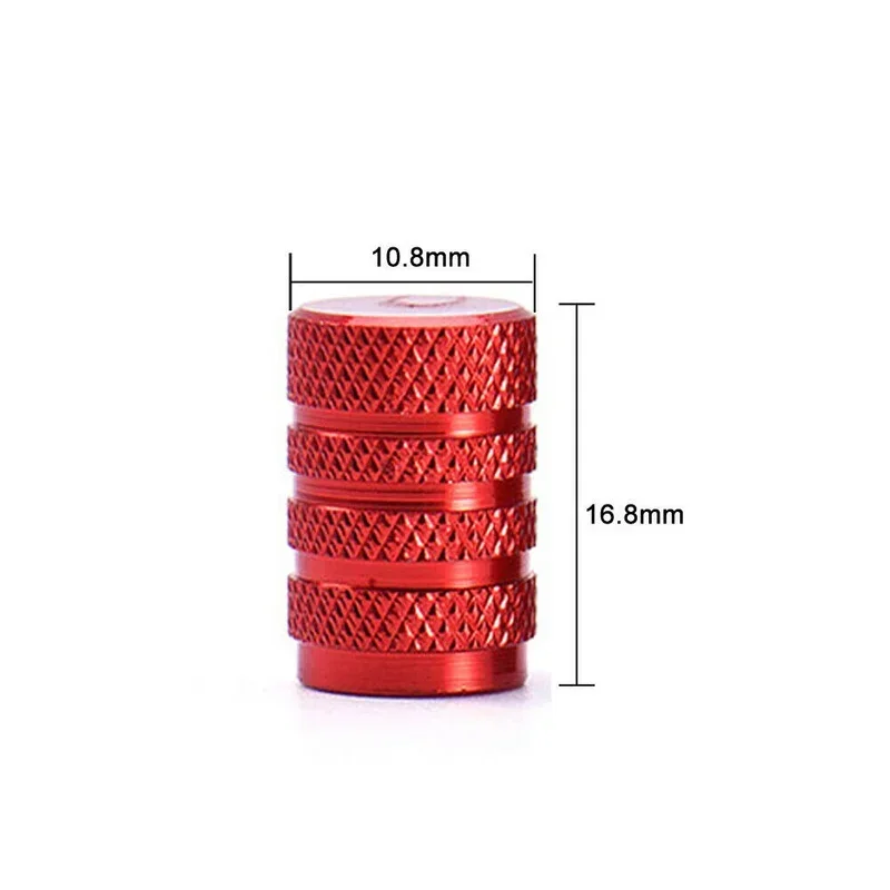 4Pcs Car Tire Valve Stems Cap Knurling Style Tire Valve Cap Aluminum Tire Wheel Stem Air Valve Cap Car Universal Accessories