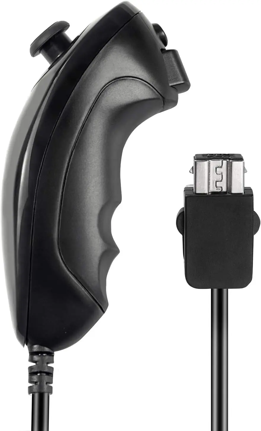 بديل وحدة تحكم Nunchuck للوحة ألعاب عصا التحكم Wii Nunchuck، متوافقة مع وحدة تحكم Wii وWii U