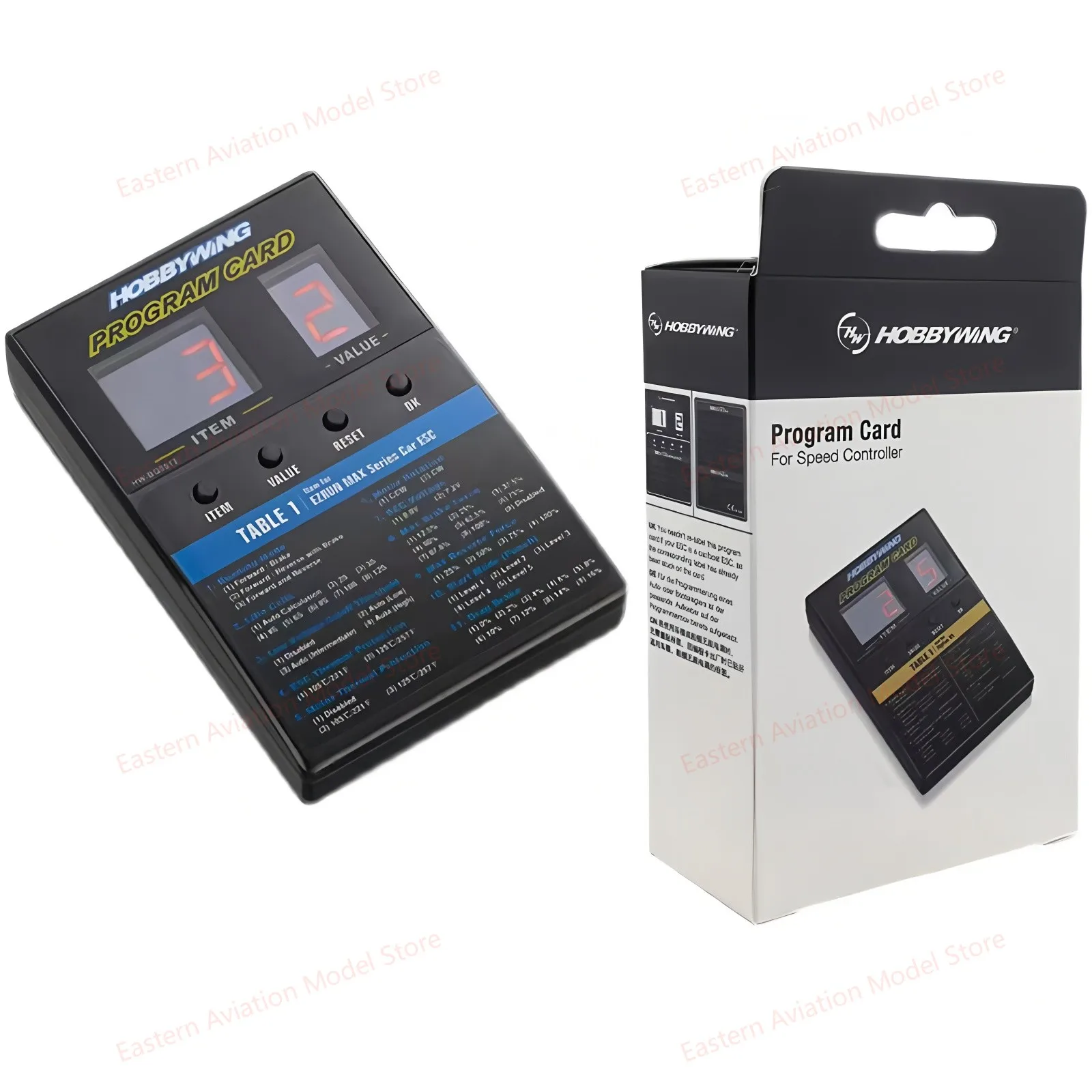 

HOBBYWING 3 in 1 LED ESC Program Card Box for XERUN EZRUN MAX Series Car / Platinum Series / SEAKING Series RC Boat ESC