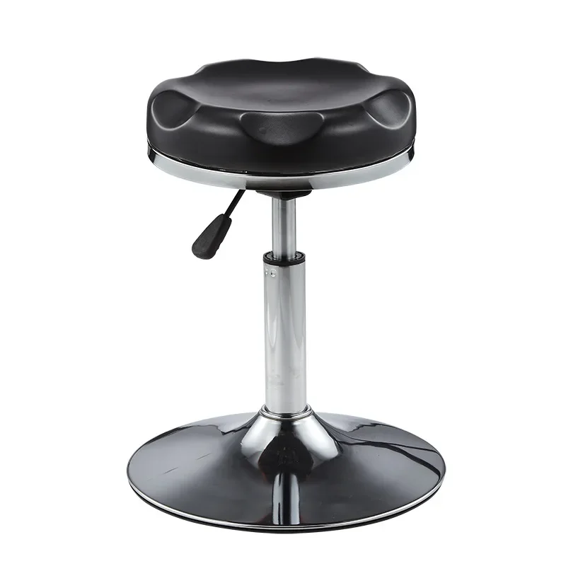 Bar Chair Beauty Stool Simple Bar Stool Disc Model Can Be Lifted And Lowered Rotating Small Round Stool.