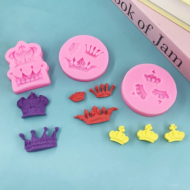 

Crown Silicone Mold DIY Fondant Cake Decoration Chocolate Mold Dessert making Mousse Cake Baking Tool Candle Mold tool