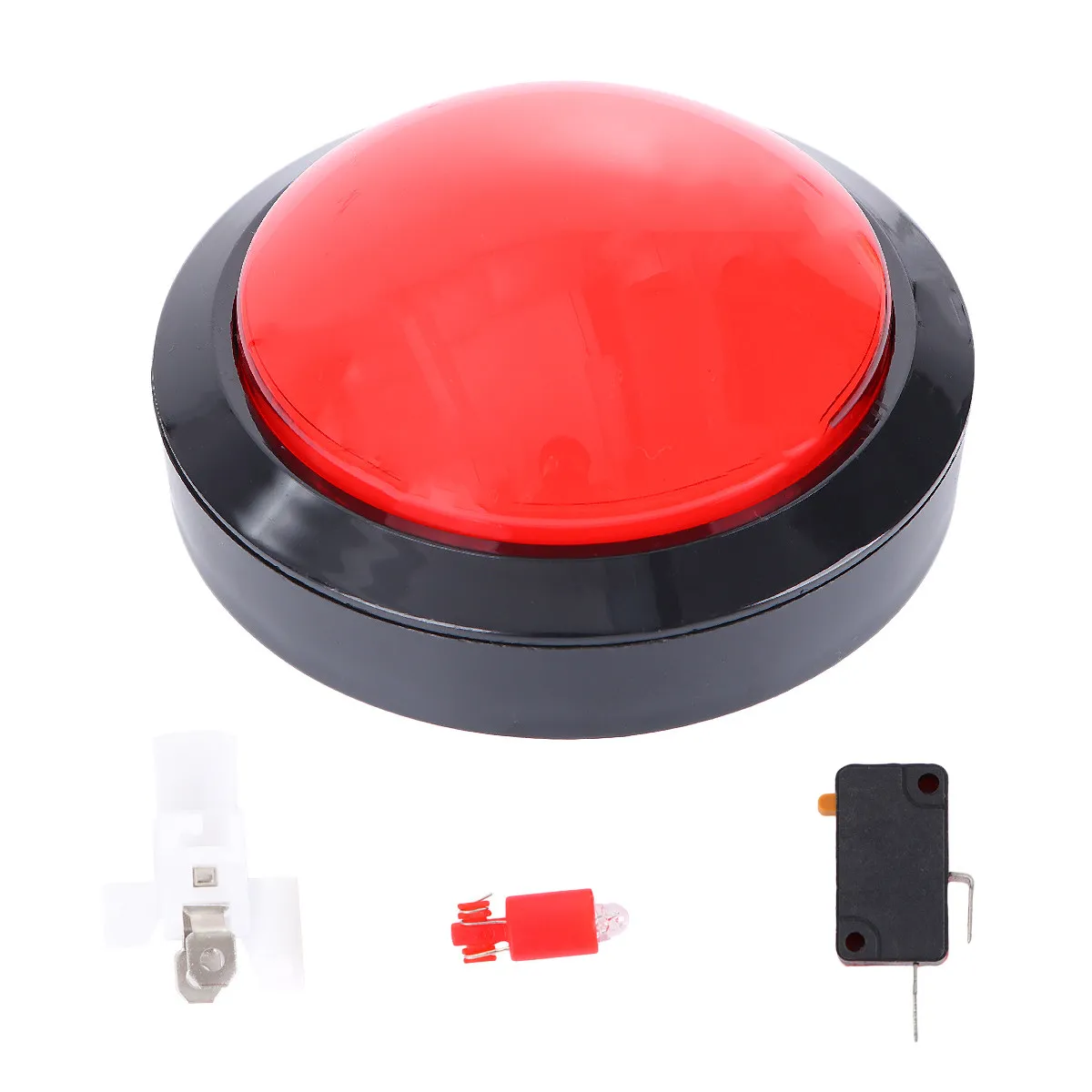 

2Pcs Game Answer Buzzer Electronic Responder Red Blue Loud Sound Light Up Competition Button Digital Responder Game Show