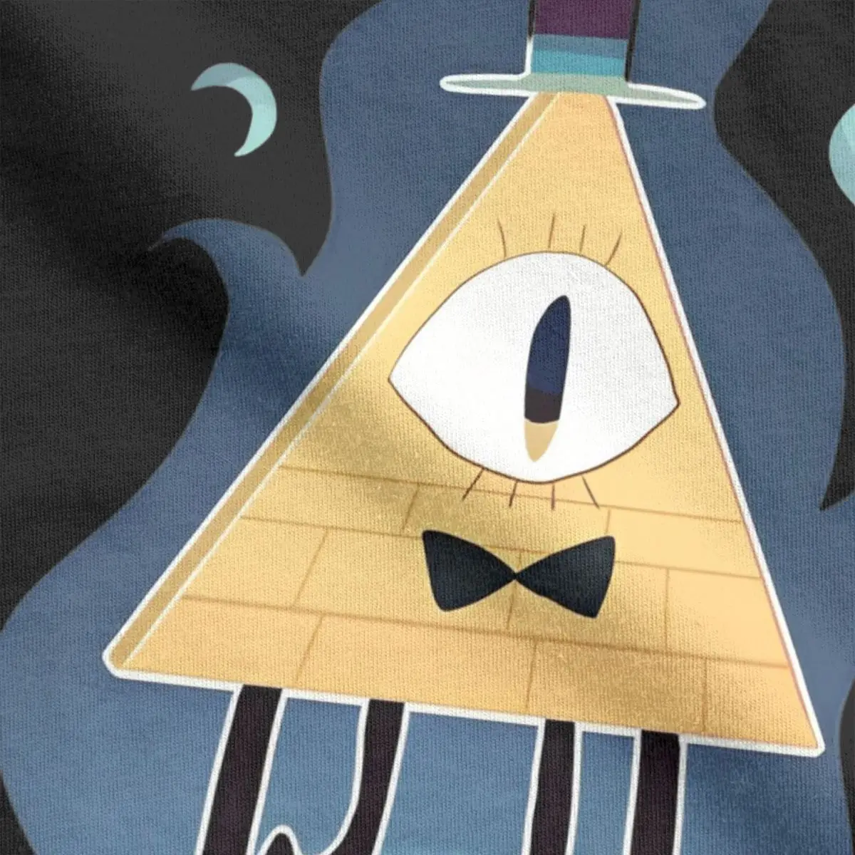 Men\'s Gravity Falls Bill Cipher T Shirts 100% Cotton Tops Humor Short Sleeve Crew Neck Tee Shirt Plus Size T-Shirt