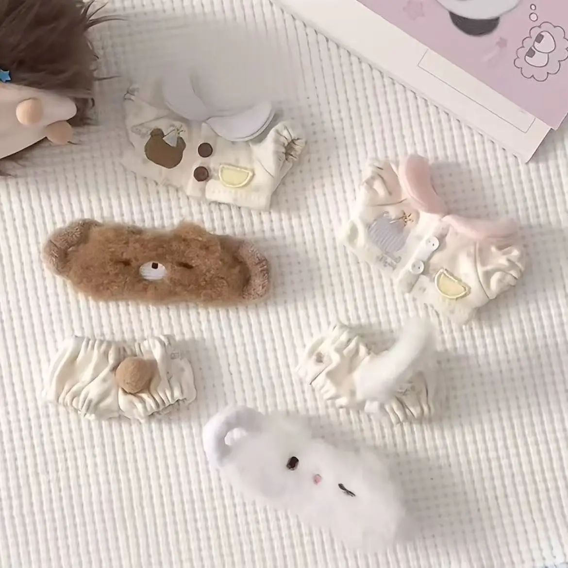 Kawaii Cat Dog Mini Plush Doll'S Clothes Outfit Accessories For Korea Kpop Exo 10cm Cotton Doll Kitchen Clothes Clothing