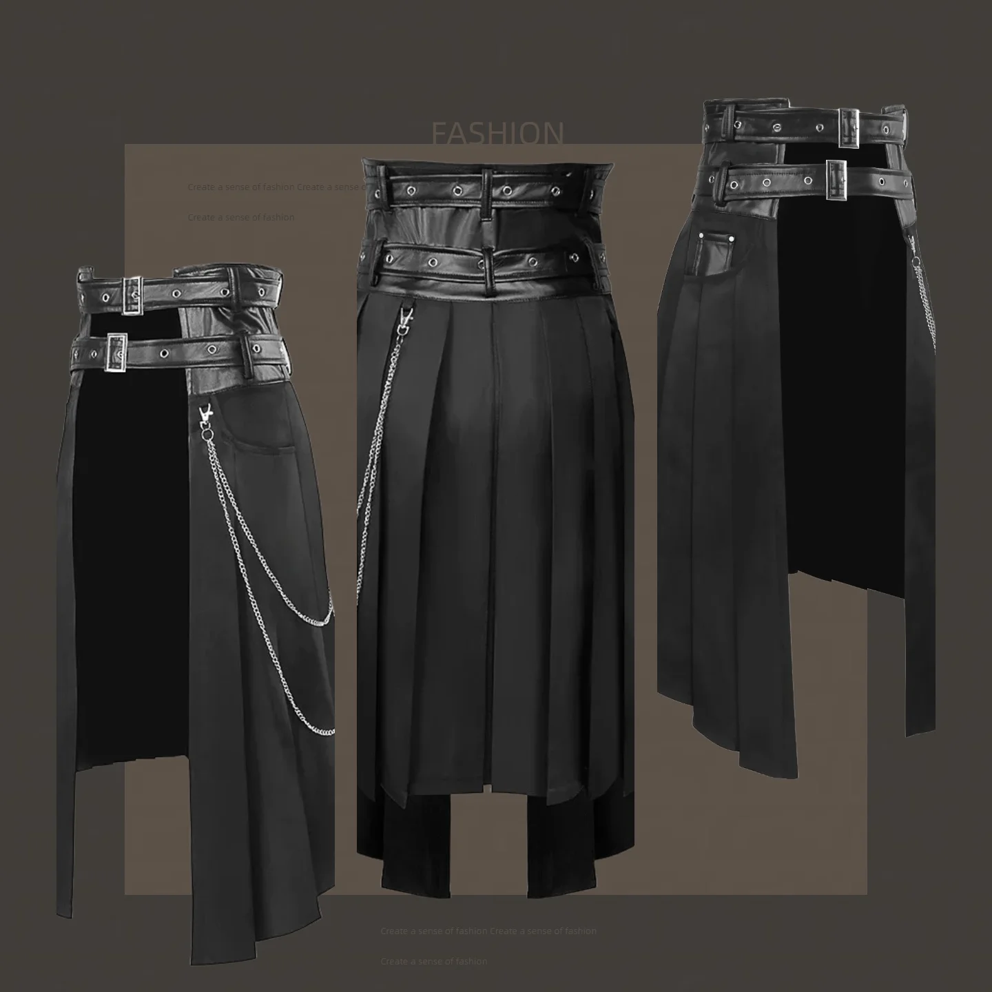 

Европейская и американская юбка серии Dark Rock Gothic Ashes для мужчин