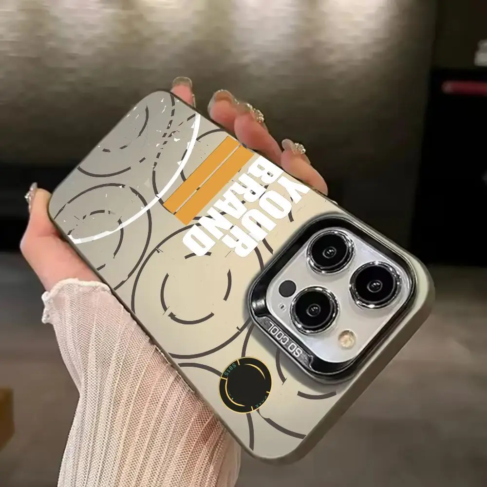 Moda I-i-island Trend S-Stone-e Cassa Del Telefono Per iPhone 16 Pro Max 15 14 13 12 X XR XS XSMAX 8 7 Plus Colore argento shell Cover