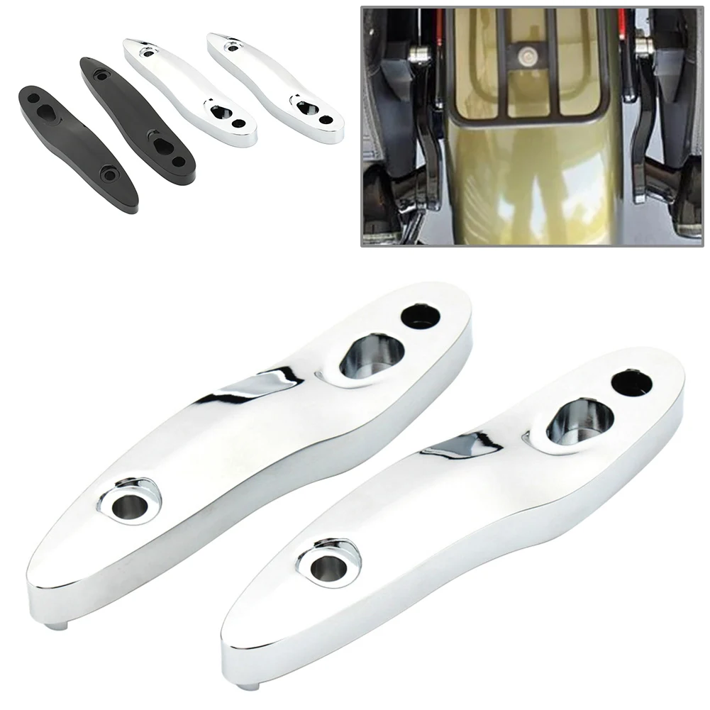 1Pair Motorbike Rear Turn Signal Extension Bracket Relocation Kit For Harley Softail FLFB FLFBS FLSL FXBB FXBR FXLR 2000-2025