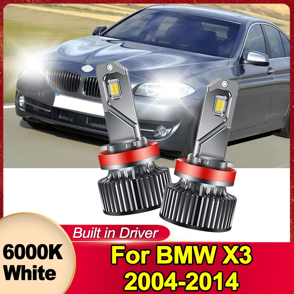 H8 H9 H11 LED-Nebelscheinwerferlampen DRL 360-Grad-Nebellampen 6000K Plug&Play Frontnebelscheinwerfer für BMW X3 2004-201