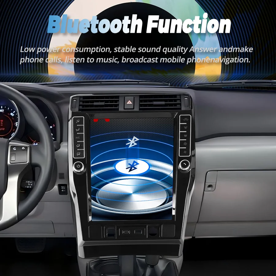 16.2inch Android Car Carplay GPS Navigation Autoradio Multimedia Video Player Stereo For Toyota 4 Runner 4runner 2009-2023 Audio