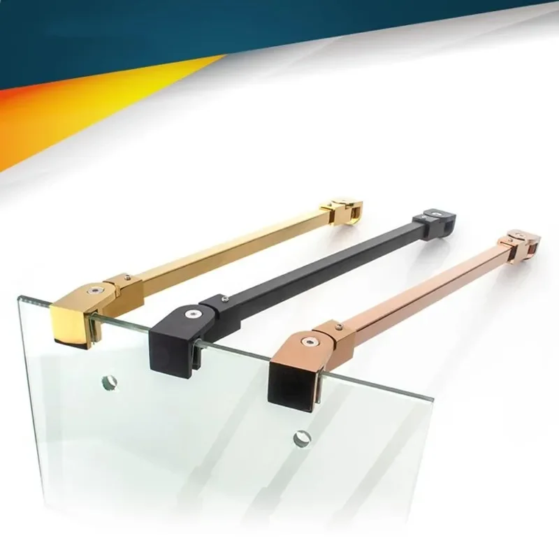 1PCS Stainless steel Shower Glass door fixed rod/clip,Bathroom glass support bar,length 40/50cm(SJ-3073-1)