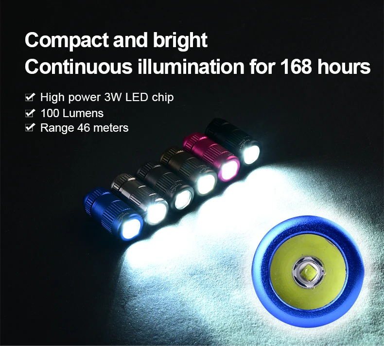 TANK007 E15 AI Outdoor Super Bright LED Flashlight Night Riding Camping Hiking Hunting & Indoor Activities Use