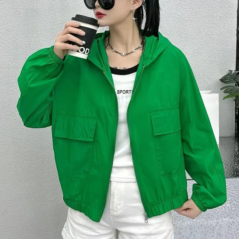 2026-夏の新作男性と女性のジッパー無地日焼け止めジャケットアウトドア旅行釣り登山サイクリングジャケット