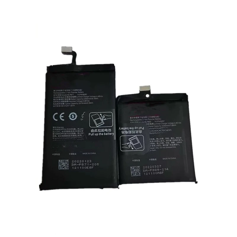 。.for OPPO Find N Folding Screen Phone PEUM00 FINDN Battery BLP869 BLP871.。
