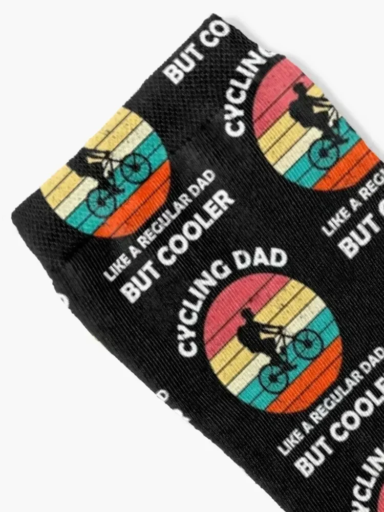 Cycling Dad Like A Regular Dad But Cooler - Best Gift For Fathers Day very bad bike ride Socks funny gifts Socks For Man Women's