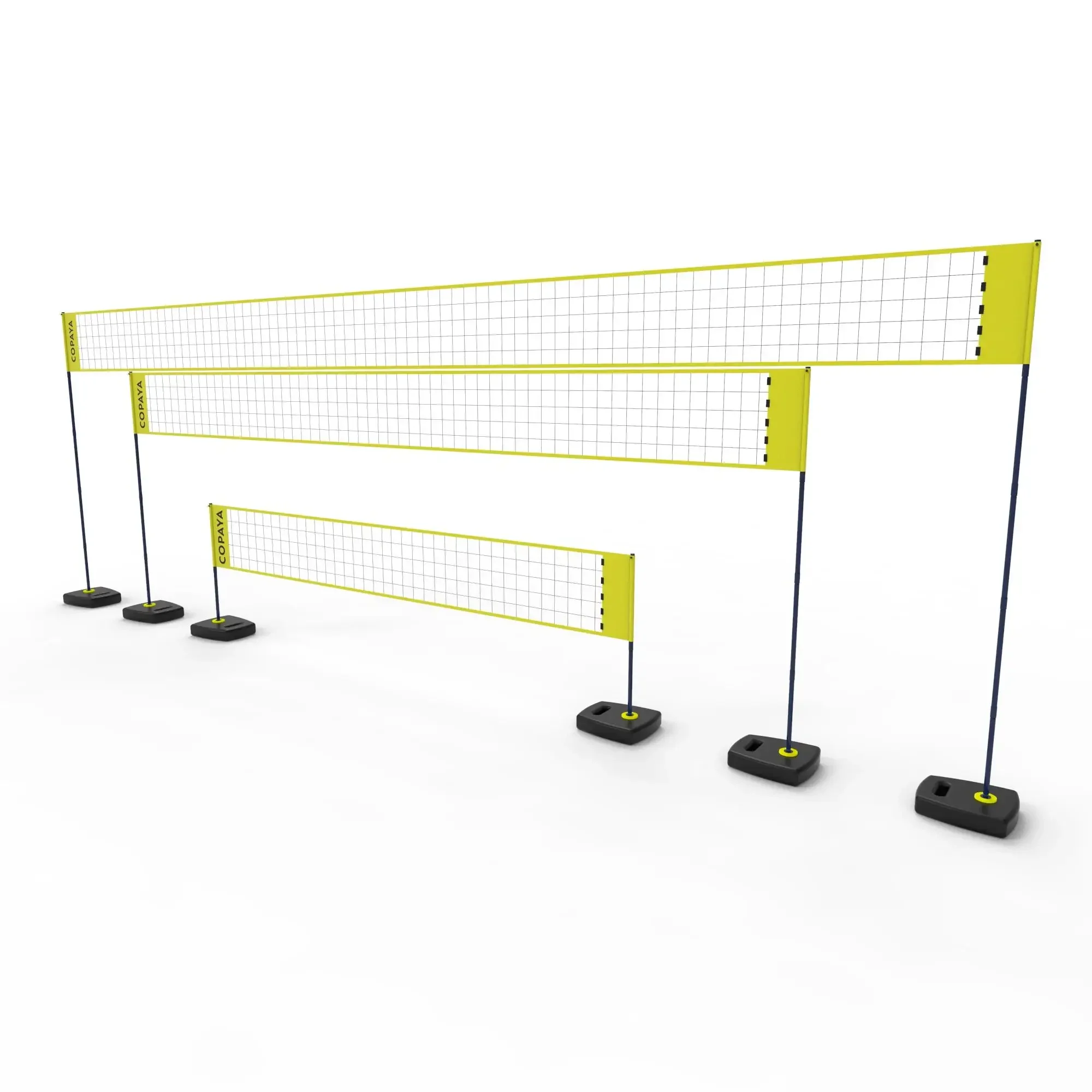 2026 Cheap Price Custom Length Portable Stand With Net Set Standard Poles Outdoor Folding Volleyball Net