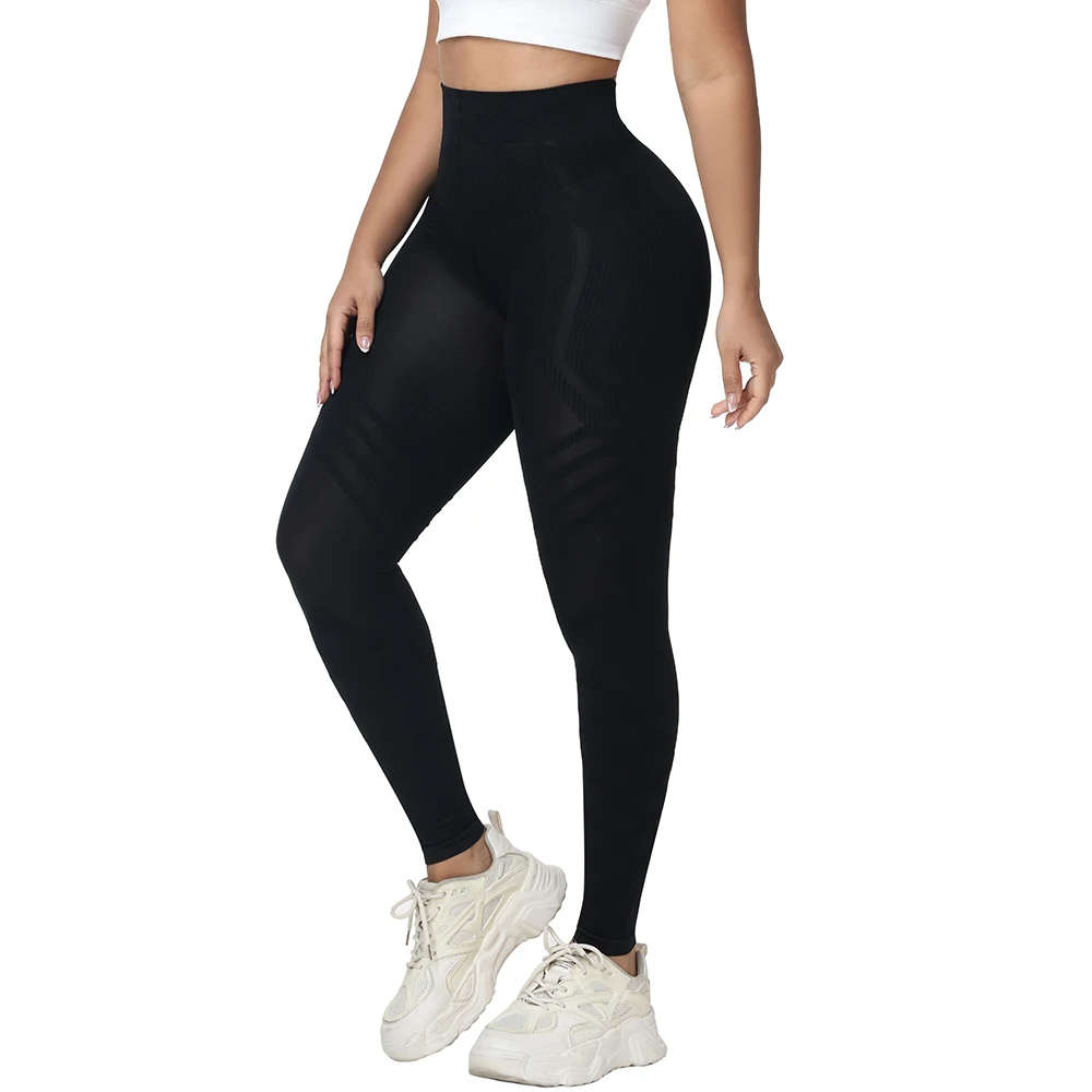 กางเกงเลกกิ้งเอวสูง กระชับหน้าท้อง ทรงเข้ารูป เซ็กซี่ ยกสะโพก ยืดหยุ่น สำหรับออกกำลังกายและใส่ในชีวิตประจำวัน