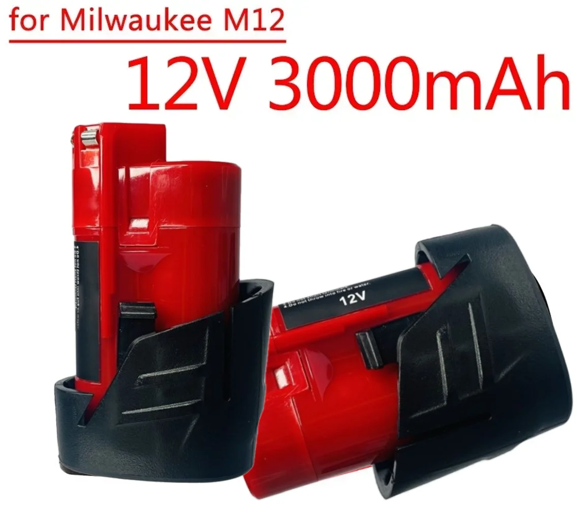 

Suitable for 12V Milwaukee battery compatible with Milwaukee M12 XC 48-11-2410 48-11-2420 48-11-2411 12V cordless tool battery
