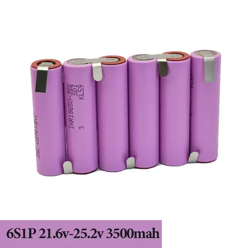 18650 35E 3500mAh 7000mAh 3S 4S 5S 6S 8S 7.4V 12.6V 14.8V 18V 25.2V 29.6V for Screwdriver Batteries Weld Battery Pack