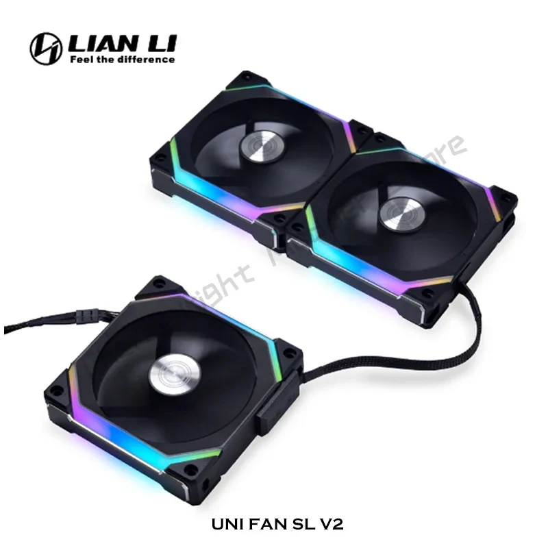 LIAN LI UNI FAN SL V2 SL120V2 SL140V2 Forward & Reverse Blade 10% Performence Upgraded Version RGB Fan kit