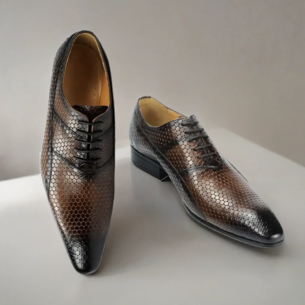 Sapatos formais masculinos de couro genuíno feitos à mão negócios escritório oxford sapato elegante vestido local de trabalho sapato social masculino