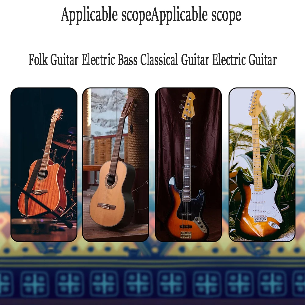 Adjustable Guitar Strap Cotton Embroideryig Printing Ethnic Style Pure Cotton Embroidery String Instrument Guitar Accessories