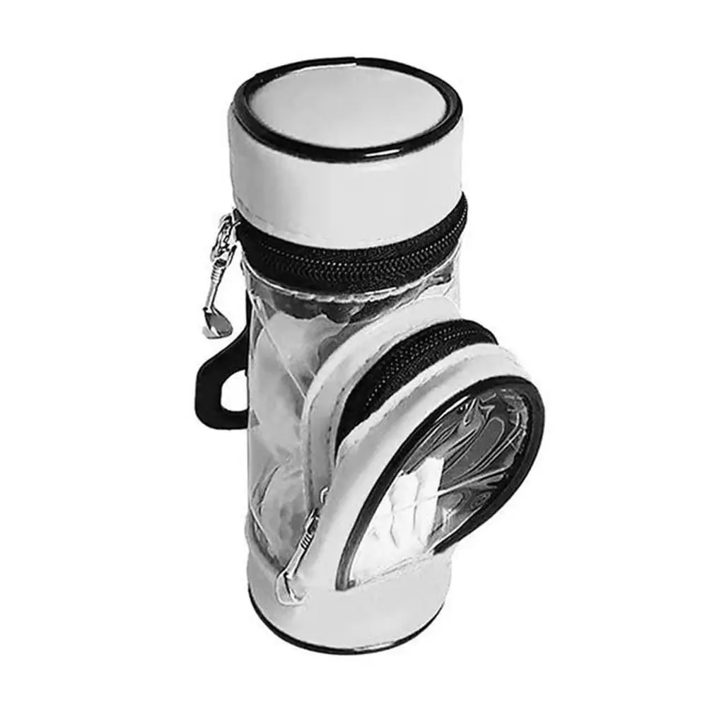 حزمة خصر كرة جولف محمولة مقاومة للماء يمكن أن تحمل 3 كرات حقيبة تخزين كرة الجولف مادة البولي يوريثان مع مشبك حزام خصر دوار