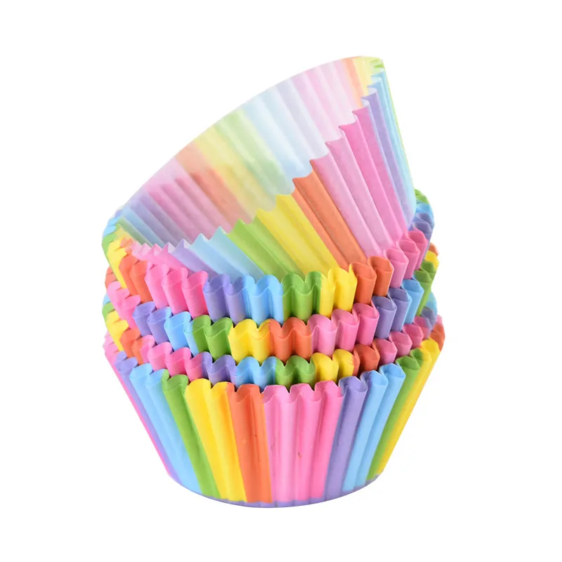 100Pcs Muffin Cupcake Paper Cups Cupcake Liner Baking Muffin Box Cup Case Party Tray Cake Decorating Tools Birthday Party Decor