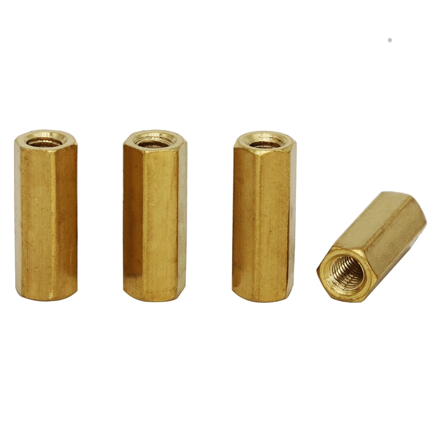 

M3 M3x16 M3*16 M3x20 M3*20 Dual Nut Brass Female To Female PCB Isolation Column Hex Hexagon Pillar Spacer Standoff Stand off