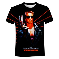 New Summer 2022 Fashion 3D The Terminator Printed Men T-shirt Boys Fashion Cool Trendy Oversized T Shirts